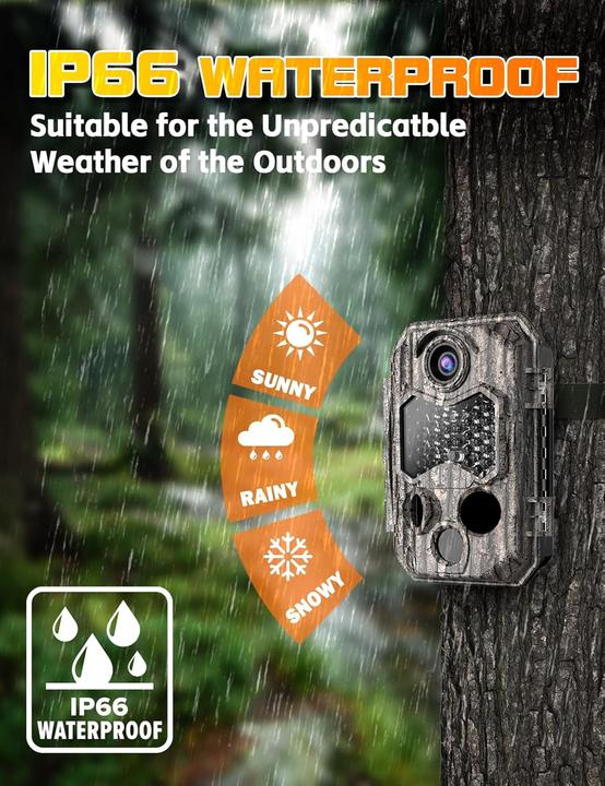 Produktbild CamZeste 4K Wildkamera mit Bewegungsmelder und Nachtsicht