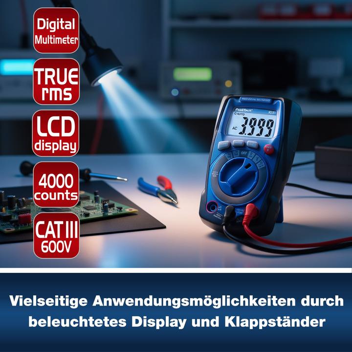 Produktbild Peaktech Digital Multimeter P 1021, 4000 Counts (CAT III 600V)