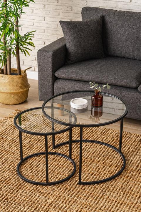 Image du produit Homitis Belarus Triple Coffee Table Set (60 x 60 x 43 cm)