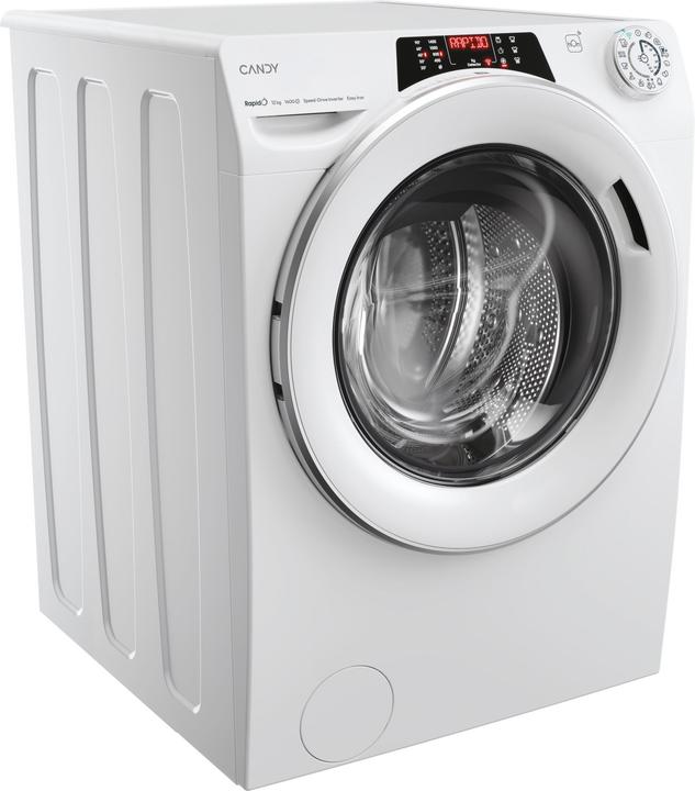 Produktbild Candy Rapidα RO14126DWMST-S Frontlader-Waschmaschine 12 kg 1400 U/min A Weiss (12 kg, Links)