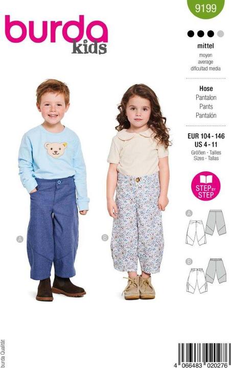 Produktbild Schnittmuster, Kinder Pumphose