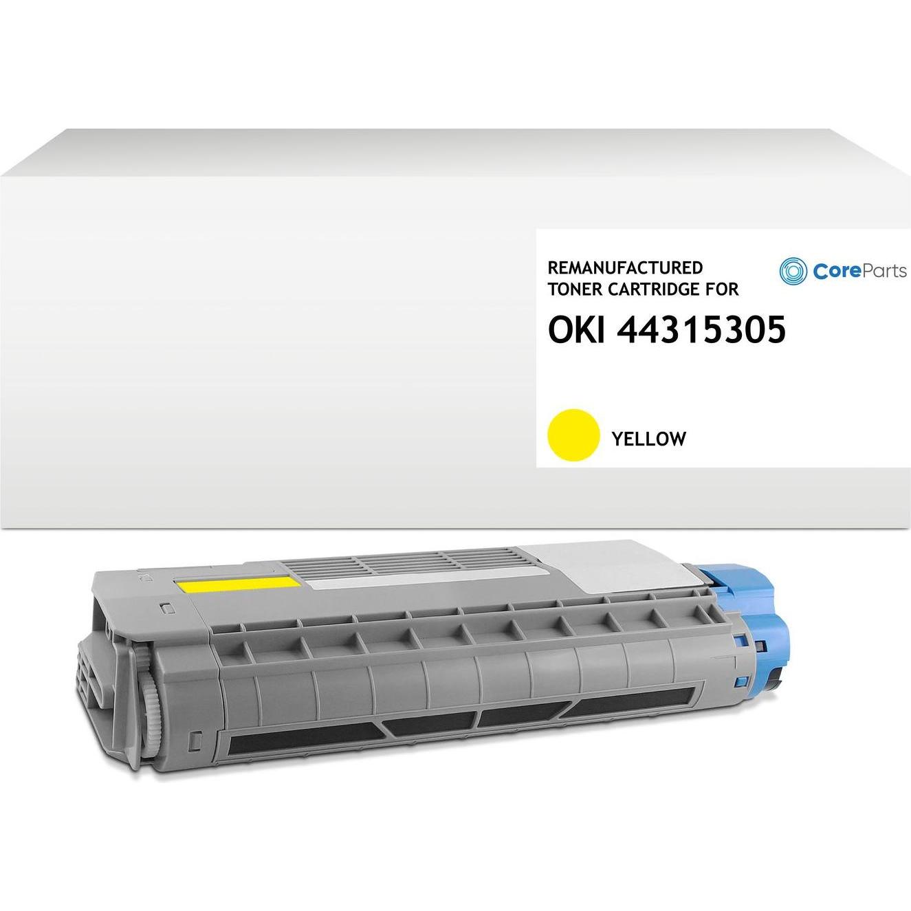 CoreParts, Toner, Lasertoner for Oki Yellow