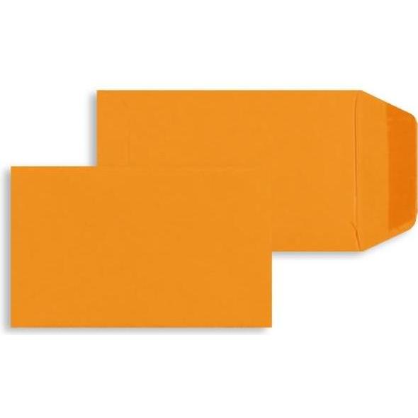 Blanke, Versandtasche + Luftpolstertasche, Versandtaschen 65x105mm 120g/qm gummiert VE=100 Stück apfelsine (100 x)