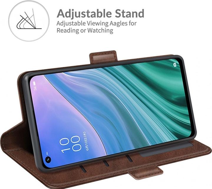 Actual product image Screenguard Oppo A74 5G CardLounge Leather Case (Oppo A74 5G)