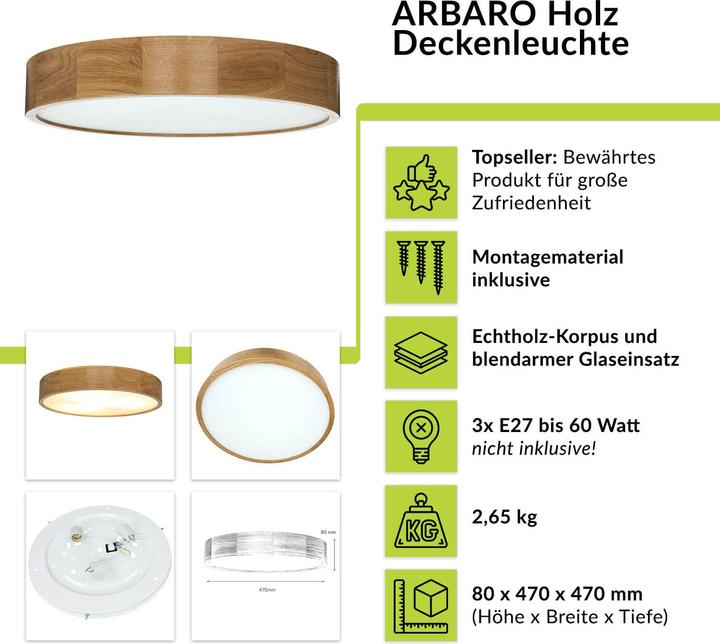 Actual product image Licht-Erlebnisse Arbaro (E27)
