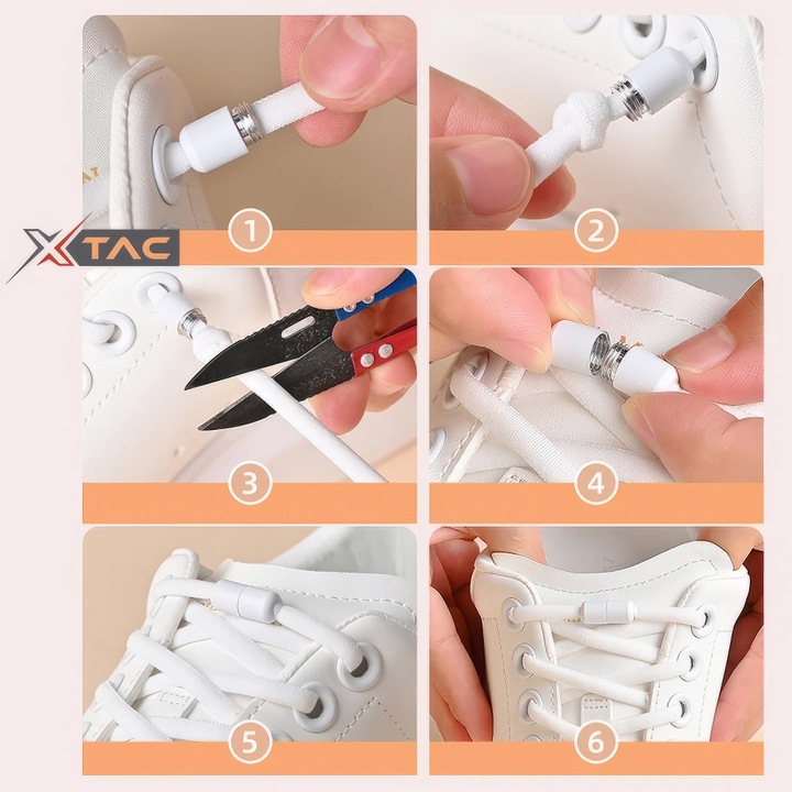 Image du produit X-Tac Lacets élastiques X-Style (100 cm)