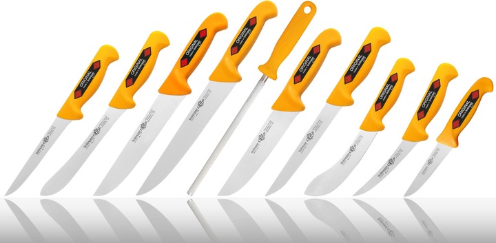 Image du produit Eikaso Solingen Couteau de boucher 10 pcs, jaune (23 cm)