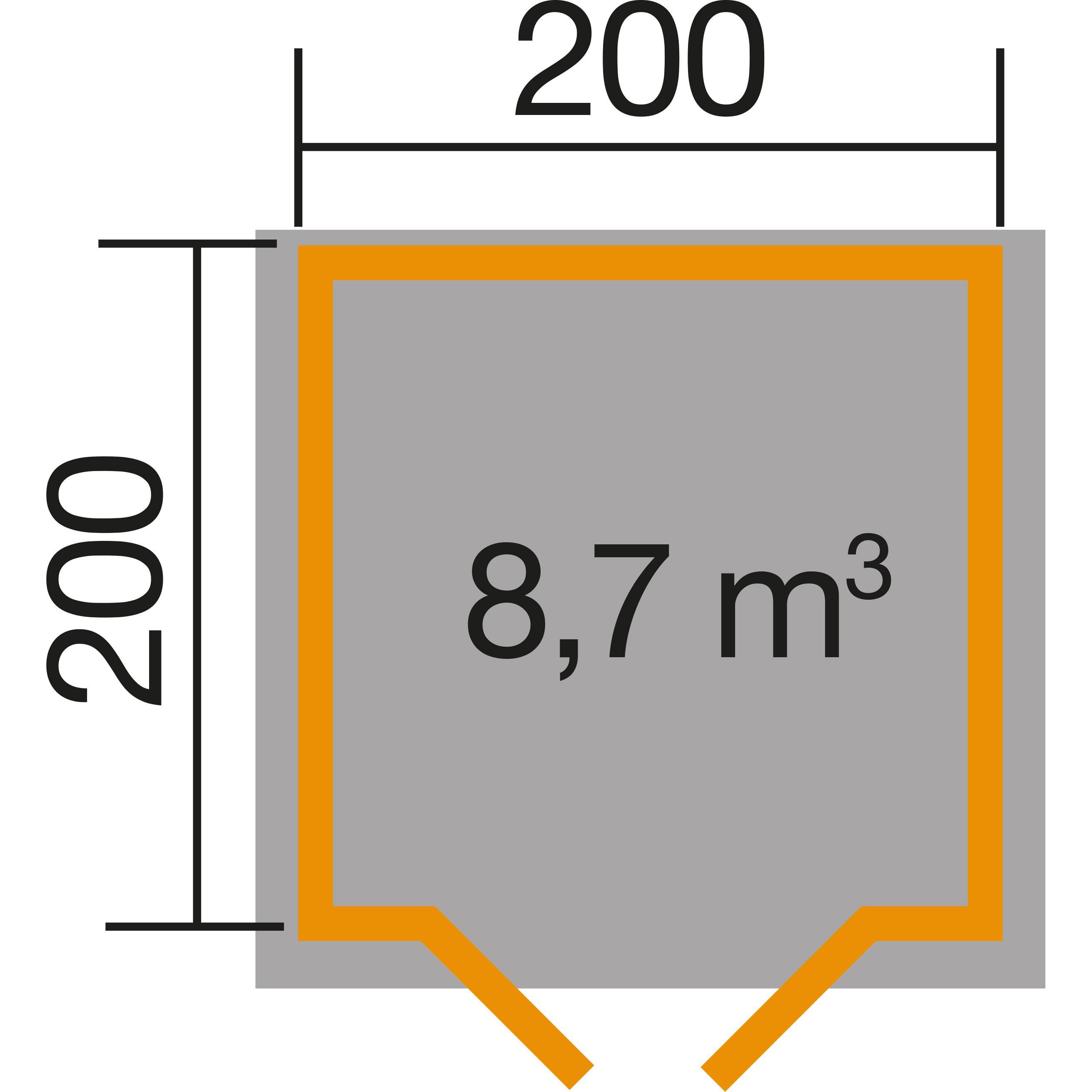 Thumbnail - Weka Holzbau, Gartenhaus + Gartenschrank, 209 Gr. 1