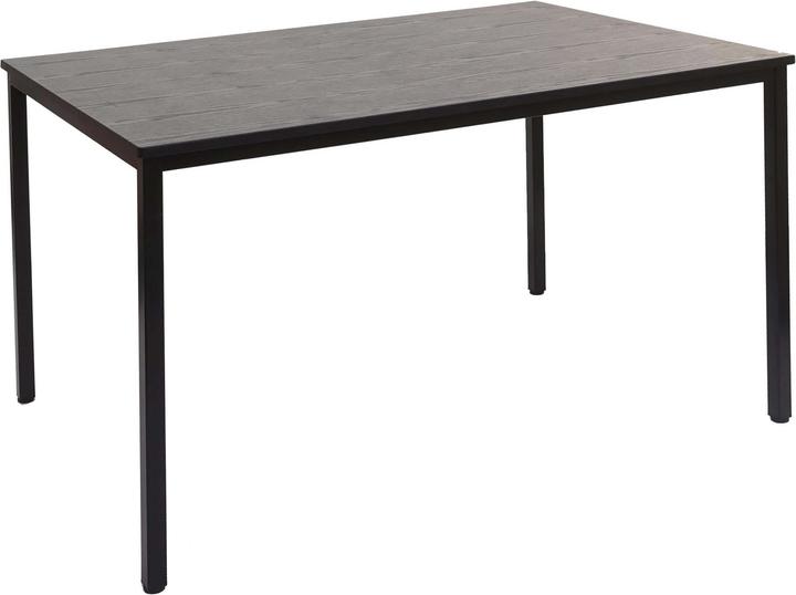 Produktbild Mendler Schreibtisch, Konferenztisch Bürotisch Seminartisch, 120x80cm MDF - schwarze Eiche-Optik (120 x 80 x 75 cm)