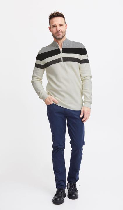 Produktbild FQ1924 FQKyle stripe halfzip rib- knit 21900654 (3XL)