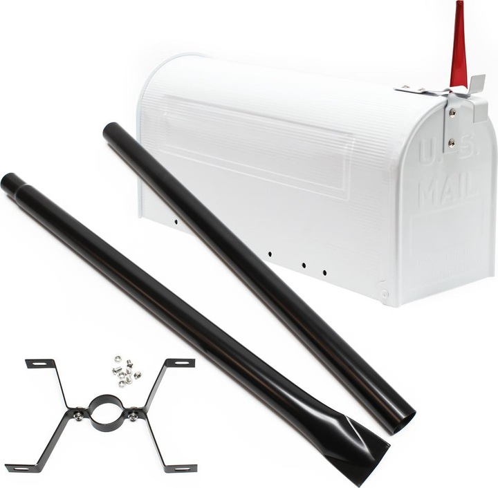 Produktbild Wiltec Set US Mailbox 180x220x480mm amerikanischer Briefkasten Ständer