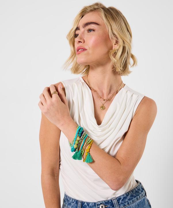 Immagine prodotto Joe Browns Different Size Bead Bracelet Set (Filo di cotone, METALLI, Perline di resina, Perline di vetro)