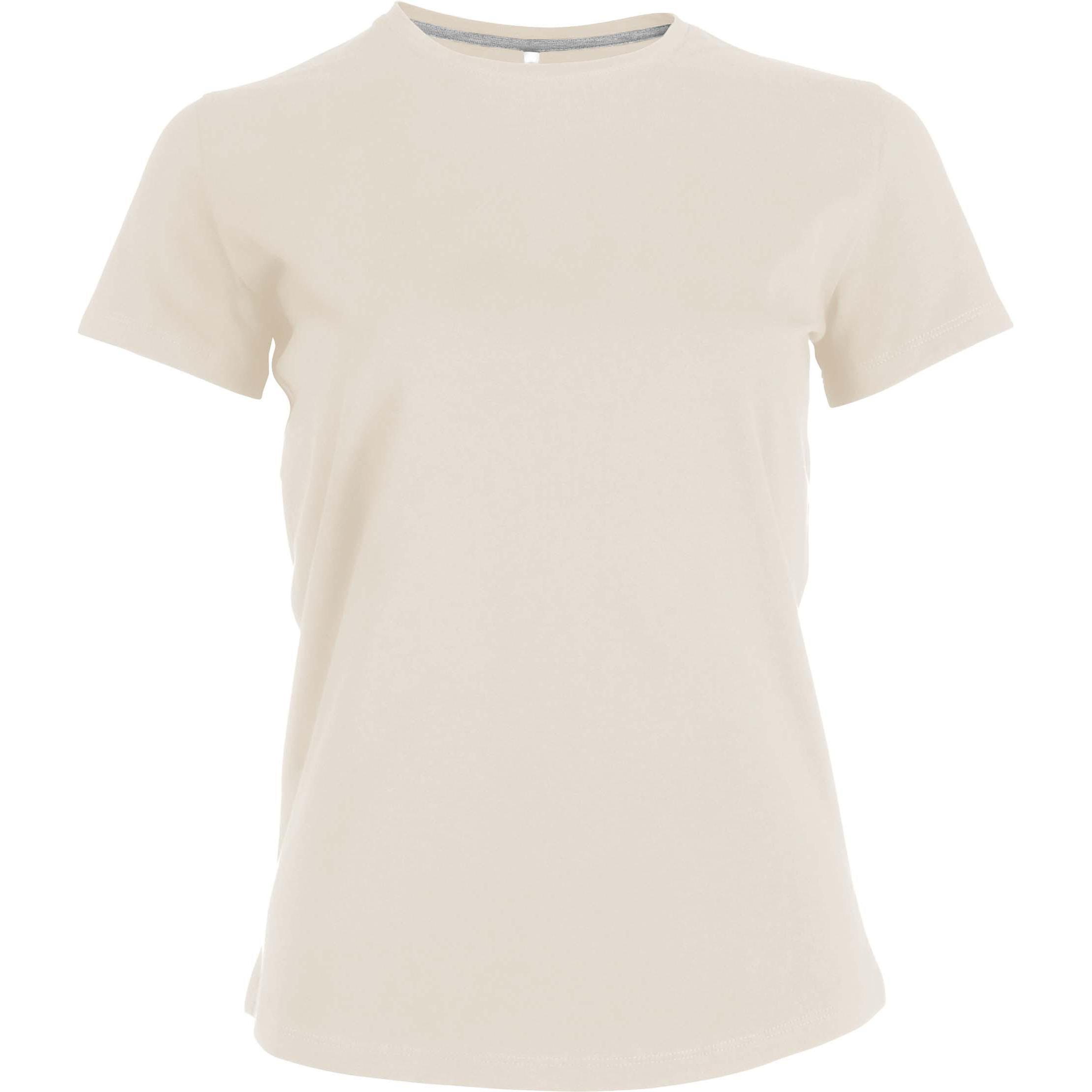 Kariban, Damen, Shirt, Col Rond côton, Beige, (3XL)