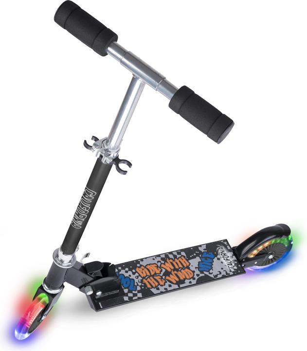 Actual product image California - Black scooter with LED lights (83153)