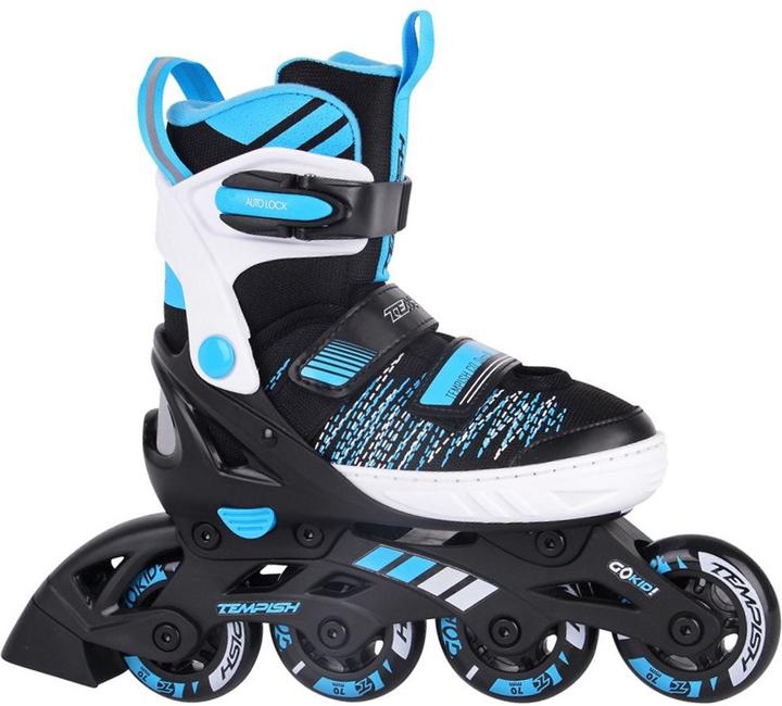 Produktbild Tempish Adjustable Inlineskate Gokid (Grösse: 29.0-32.0 (Rollen 70 mm), schwarz/blau) (29, 30, 31, 32)