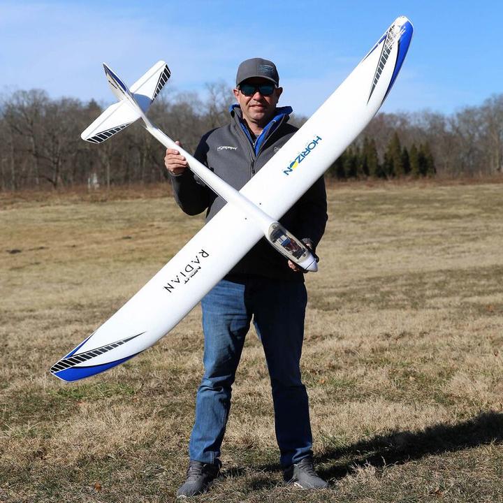 Actual product image E-Flite Night Radian 2000mm electric motor glider model PNP (Glider)