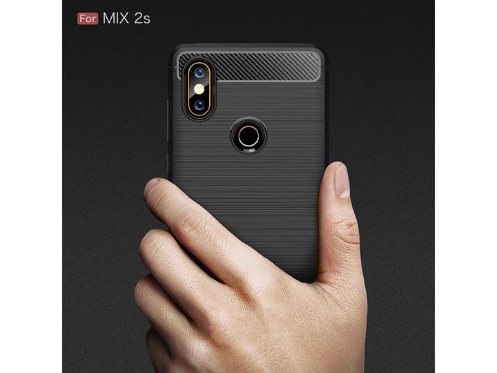 Immagine prodotto Screenguard Xiaomi Mi Mix 2S Cover Carbon Brushed Soft TPU (Mi Mix 2S)