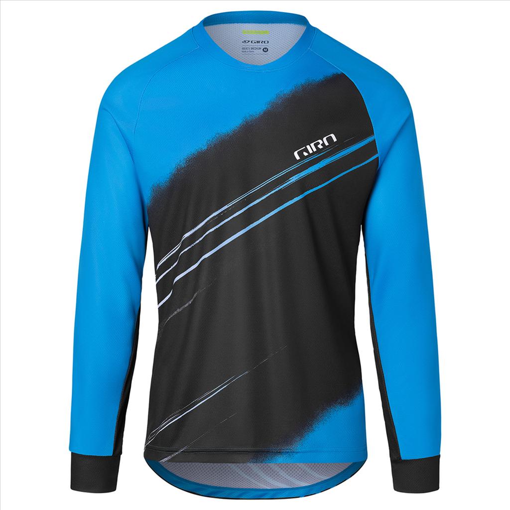 Giro, Herren, Velotrikot, M Roust LS Jersey (L), Blau, L