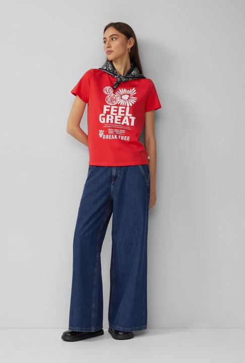 Produktbild S.Oliver T-Shirt Baumwollshirt mit Frontprint (XXL)