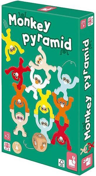 Janod Game Monkey Pyramid (German, French, Swiss German, Italian, English)