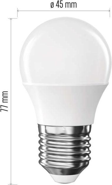 Actual product image Emos LED lamp Classic Mini Globe / E27 / 4.2 W (40 W) / 470 lm / Warm white (E27, 4.20 W, 470 lm, 3 x, E)