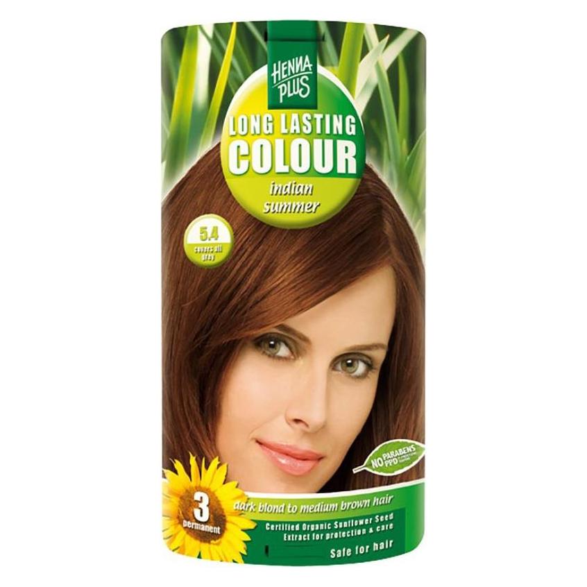 Hennaplus, Haarkleur, Langdurige Kleur (5.4 Indische Zomer)
