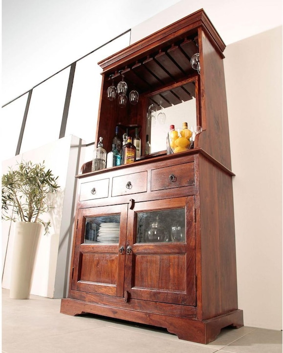 Immagine prodotto Floki24 Mobile bar in stile coloniale, acacia 97x52x193 OXFORD - marrone scuro