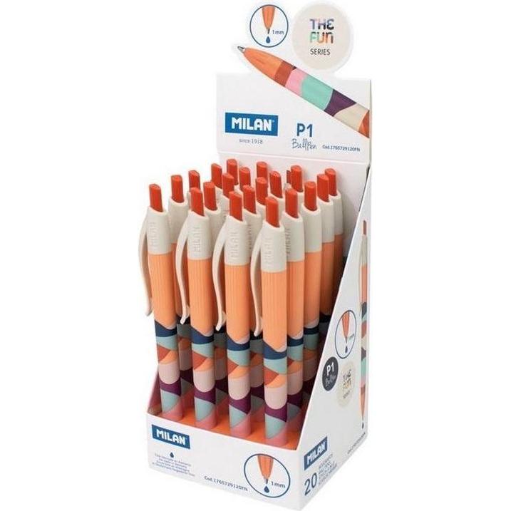 Milan, Penne, P1 The Fun blauer Kugelschreiber (20 Stück) (Blu, 20 x)