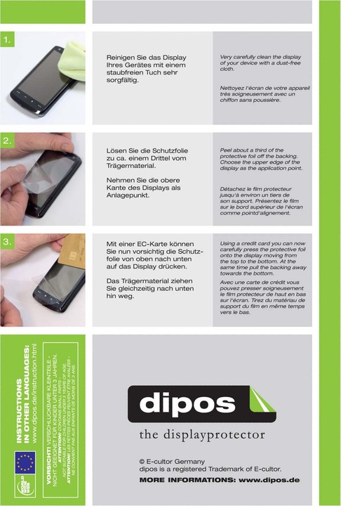 Produktbild Dipos Displayschutzfolie Antireflex (2 Stück, Acer Liquid S2)