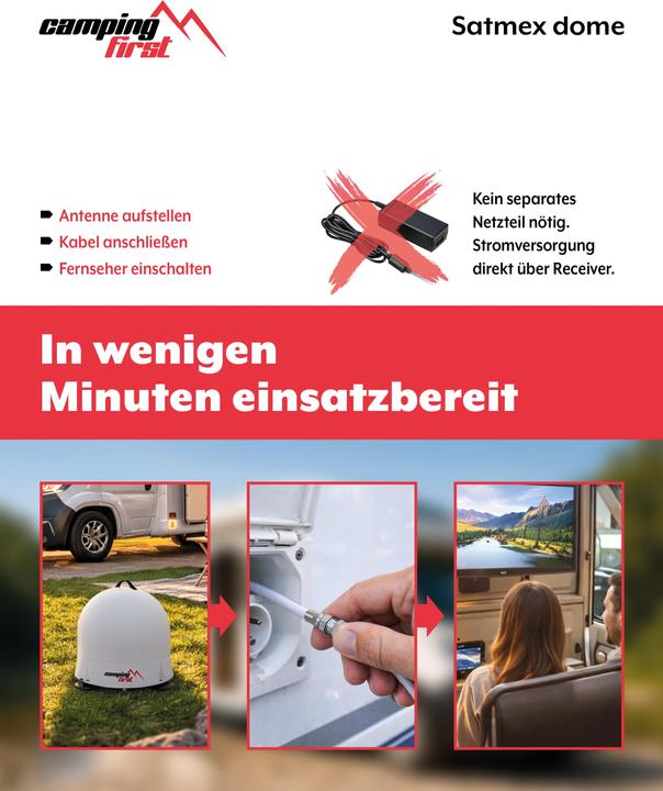 Productafbeelding Camping First Satmex Dome (DVB-S / -S2)