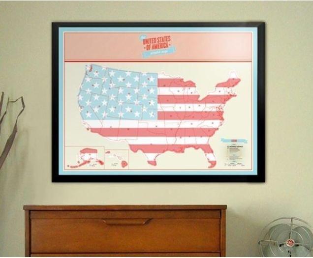 Image du produit Luckies Scratch Map USA