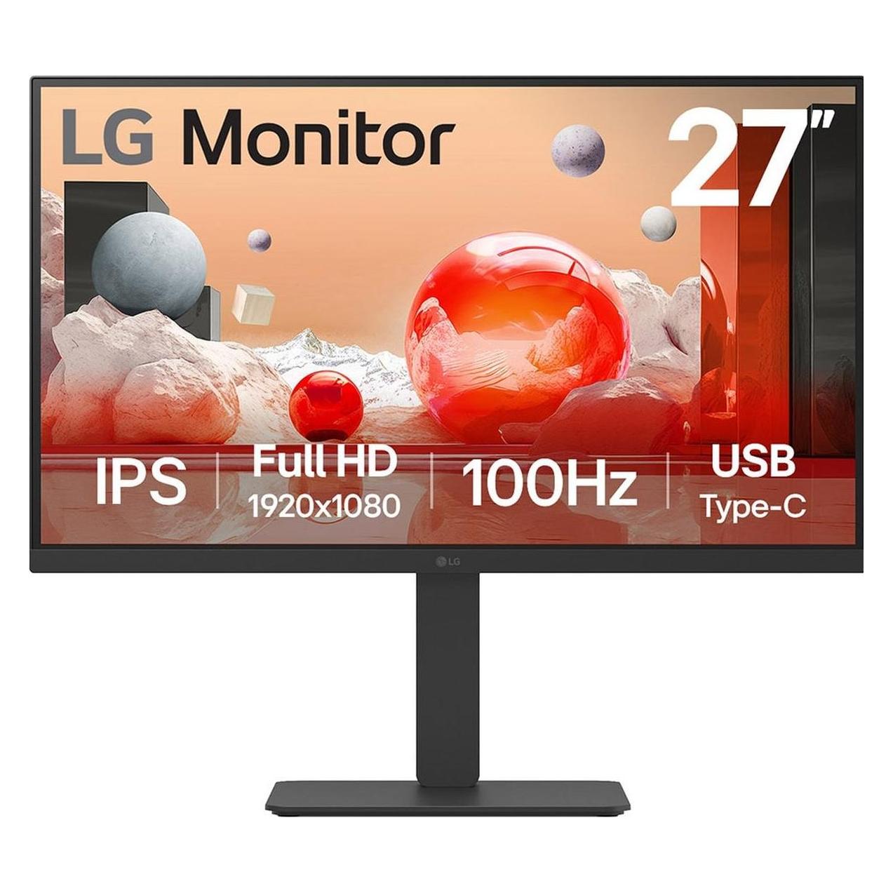 LG 27" 27BA750-B (1920 x 1080 Pixel, 27"), Monitor, Schwarz