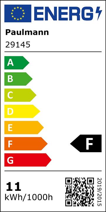 Label énergétique Paulmann AGL Zigbee Filament (E27, 11 W, 1055 lm, 1 x, F)