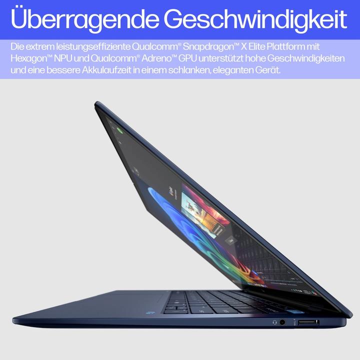 Produktbild HP EliteBook Ultra G1q (14", Snapdragon X Elite X1E-78-100, 16 GB, 1000 GB, DE)