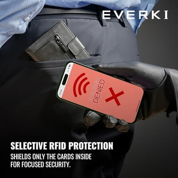 Actual product image Everki RFID Blocking Slim Bifold Wallet