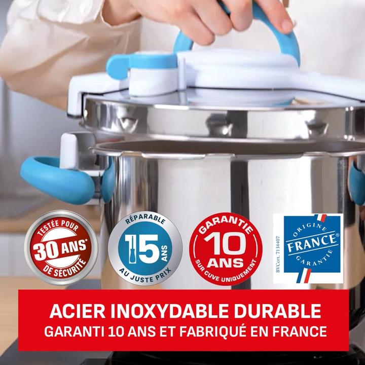 Actual product image SEB Autocuiseur Clipso Minut Easy+ 6L (Steam cooker, Stainless steel)