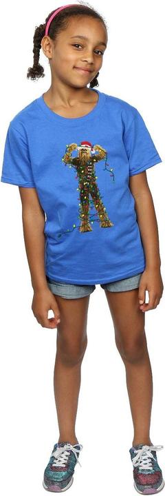 Produktbild Star Wars Chewbacca Christmas Lights TShirt Mädchen (116)