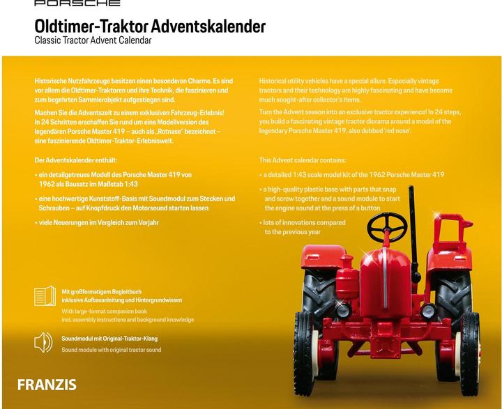 Produktbild Franzis Porsche Oldtimer-Traktor