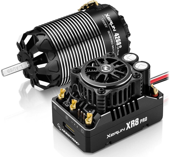 Actual product image Hobbywing Xerun XR8 Pro G3 Combo with 4268SD 1900kV G3 Motor Off-Road