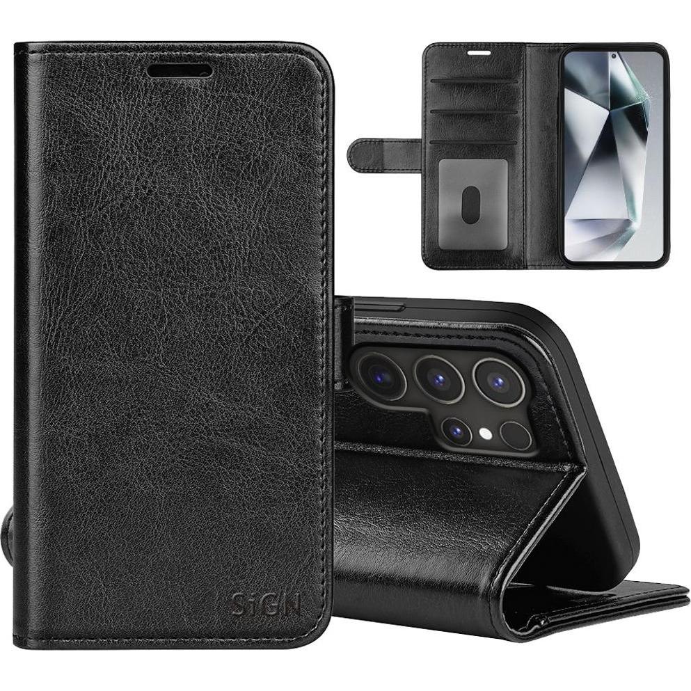 SIGN Custodia a portafoglio Samsung Galaxy S25 Ultra - Nero (Samsung Galaxy S25 Ultra), Cover smartphone, Nero