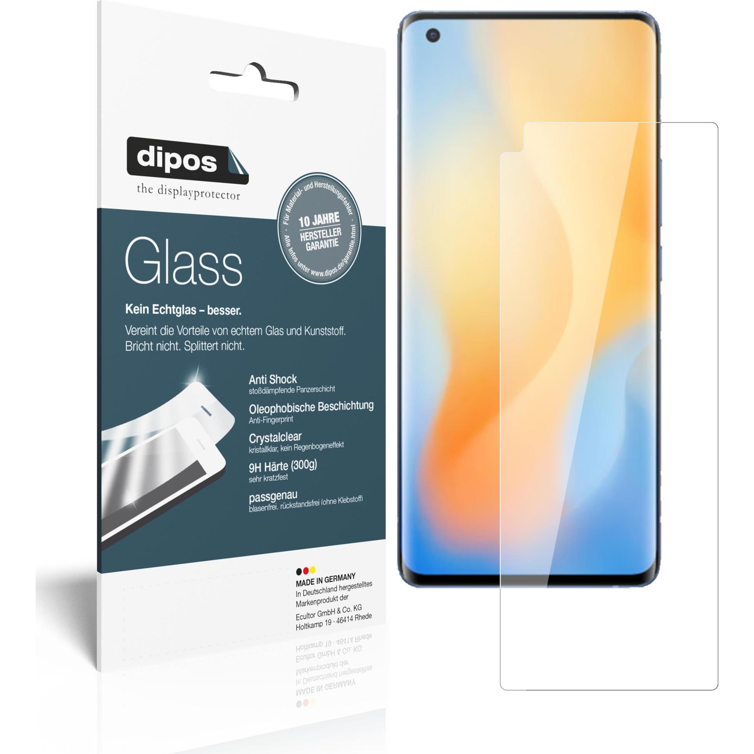Dipos Displayschutz Anti-Shock (1 Stück, Vivo X50 Pro), Smartphone Schutzfolie, Transparent