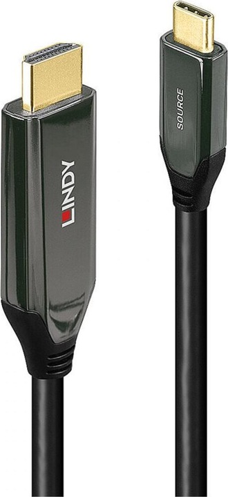Produktbild Lindy 2m USB Typ C an HDMI 8K60 Adapterkabel Zum Anschluss eines 8K HDMI Displays an den USB Port Typ C (2 m, USB Typ C)