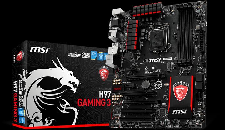 Produktbild MSI H97 Gaming 3 (LGA 1150, Intel H97, ATX)