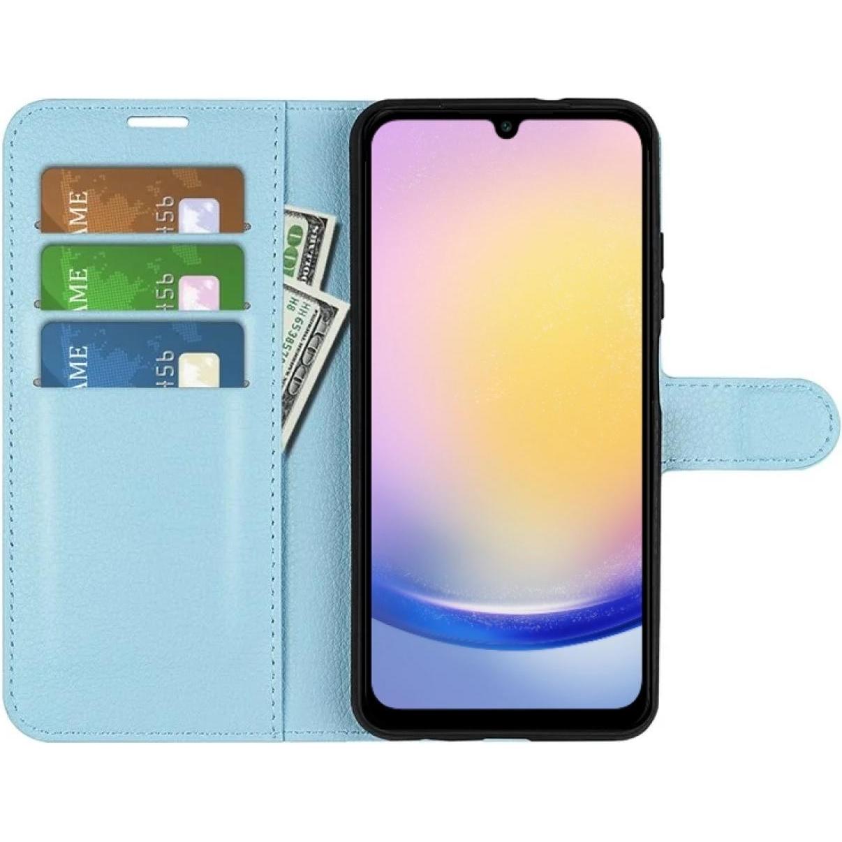 Thumbnail - Screenguard Samsung Galaxy A25 5G Leather Guard Lederhülle (Samsung Galaxy A25 5G), Smartphone Hülle, Blau