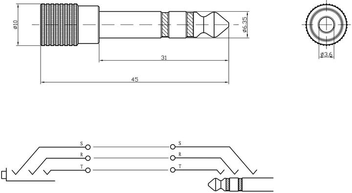 Actual product image Bemero BA2002 (Jack adapter)