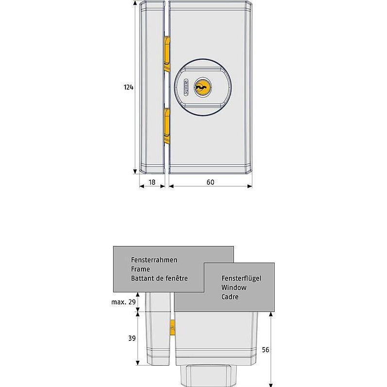 Thumbnail - Abus, Einbruchschutz + Alarmanlage, FTS96A W AL0089