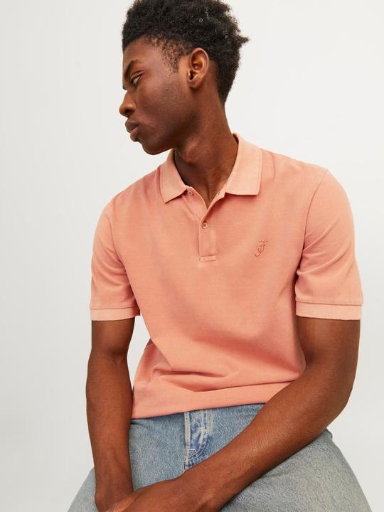 Actual product image Jack & Jones Single-coloured polo T-shirt T-shirt (S)