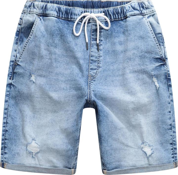 Actual product image Sthuge denim Bermuda shorts FLEXLASTIC®, denim, destroyed, up to 8XL (8XL)