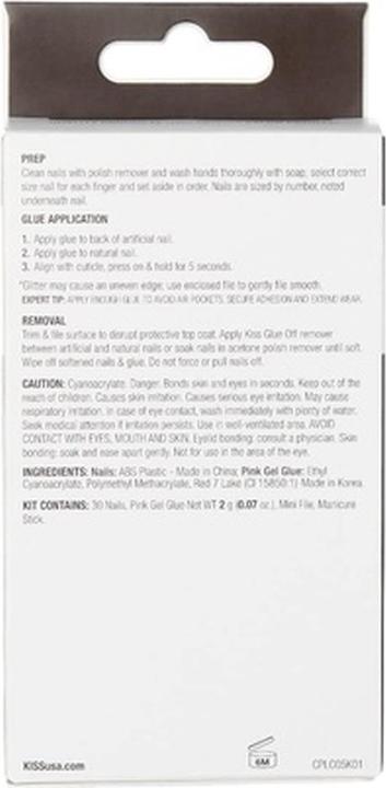 Immagine prodotto KISS Unghie in gel Classy Nails Premium Gorgeous 30 pezzi (L) (Unghie artificiali, Biondismo)