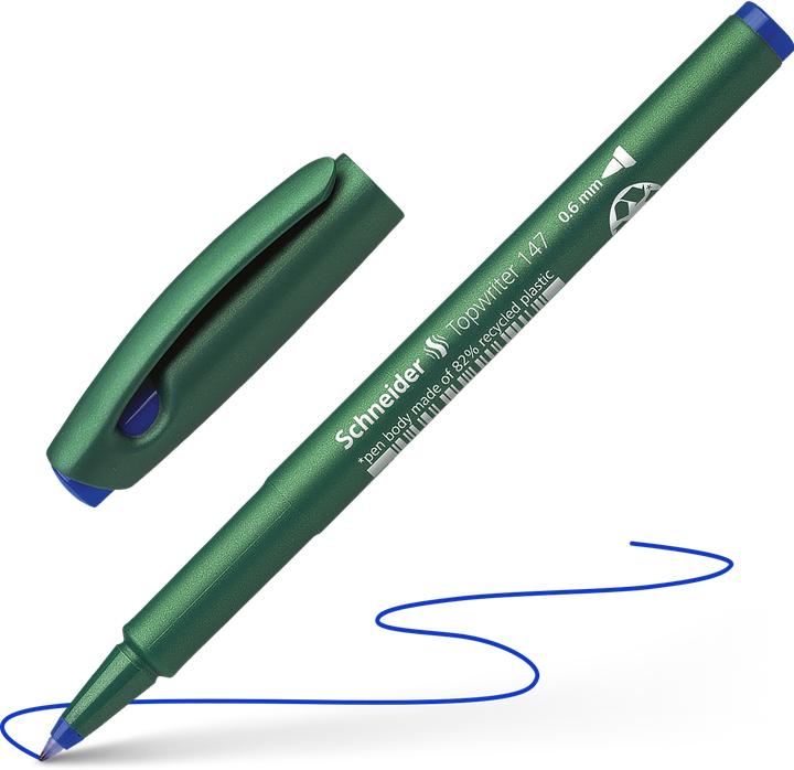 Produktbild Schneider Faserschreiber Topwriter 147 (Blau, 10 x)